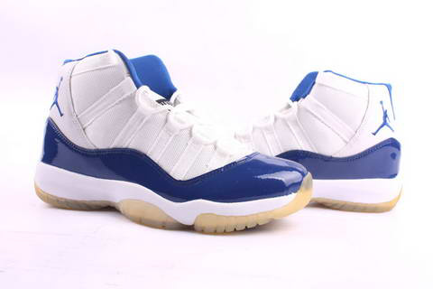 air jordan 11 retro white blue shoes