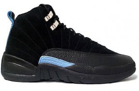 classic air jordan 12 black white university blue shoes - Click Image to Close