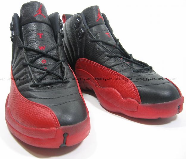 classic air jordan 12 original playoffs black varsity red shoes - Click Image to Close