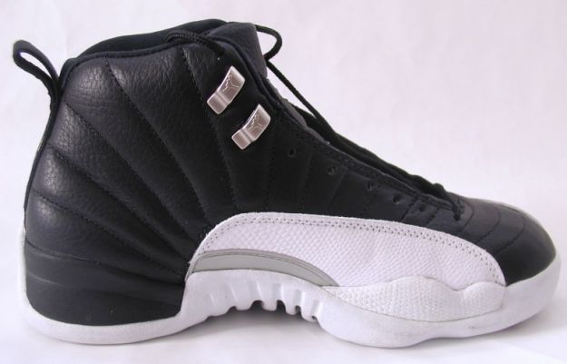 classic air jordan 12 original playoffs black varsity red white metallic silver shoes - Click Image to Close