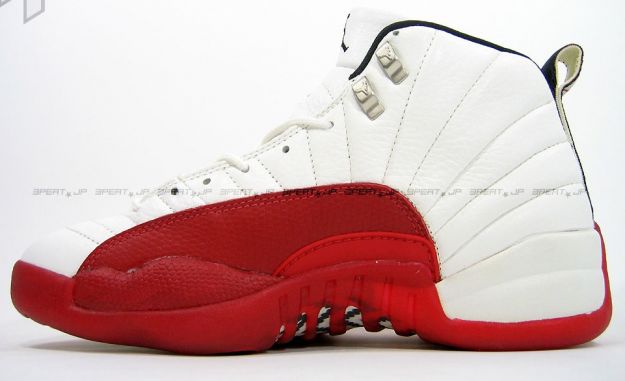 classic air jordan 12 original white varsity red shoes - Click Image to Close