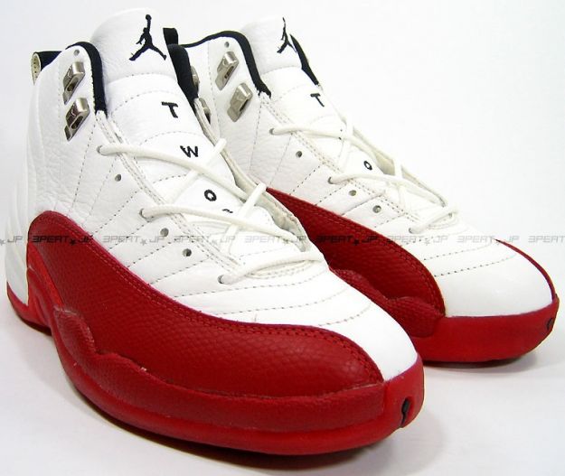 classic air jordan 12 original white varsity red shoes - Click Image to Close