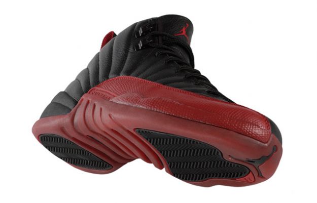 authentic classic air jordan 12 retro playoffs black varsity red shoes - Click Image to Close