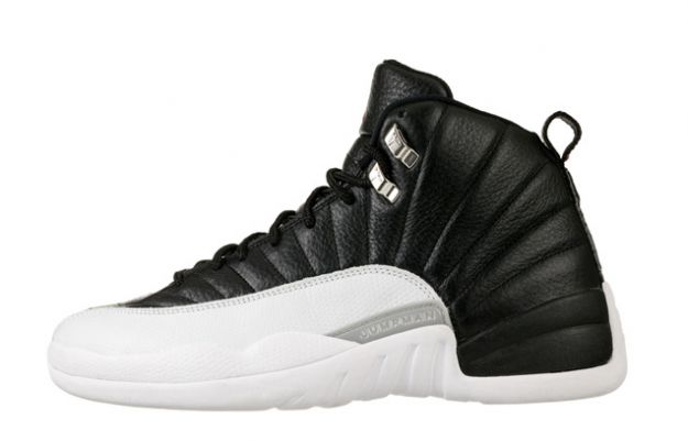 popular air jordan 12 retro playoffs black white shoes