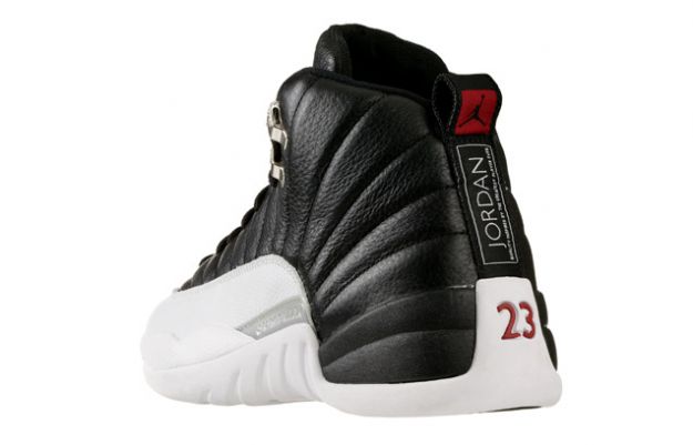 popular air jordan 12 retro playoffs black white shoes