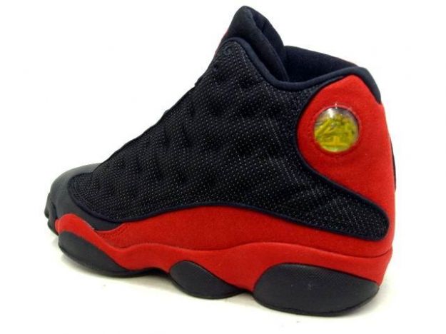 classic air jordan 13 original black varsity red shoes