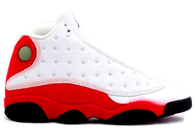 classic air jordan 13 original white black true red pearl shoes - Click Image to Close