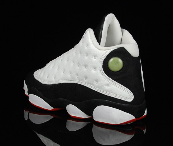 classic air jordan 13 original white true red black shoes