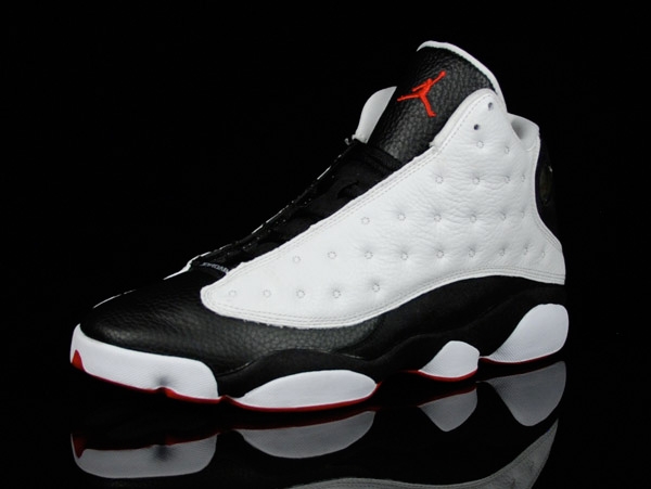 popular air jordan 13 retro white black true red