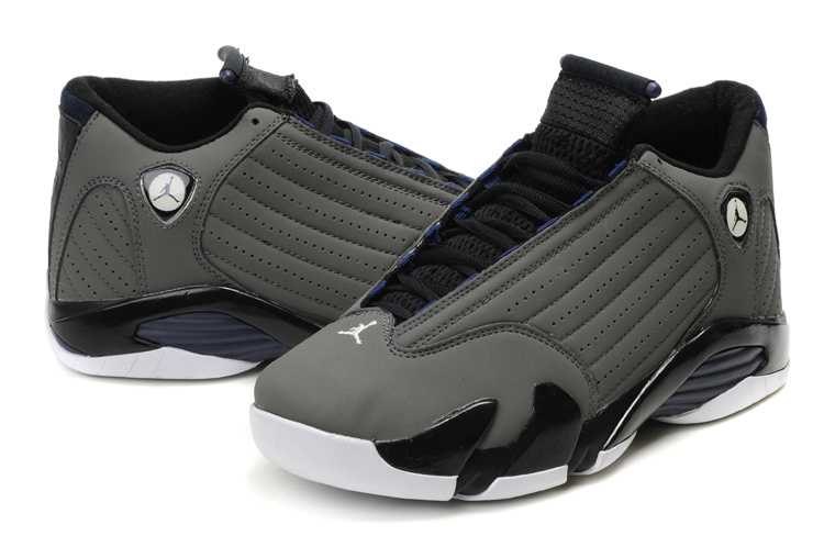 air jordan 14 retro grey white shoes