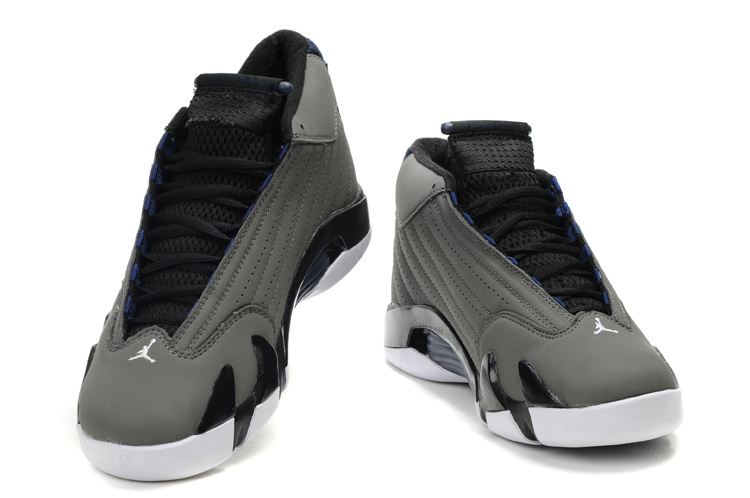 air jordan 14 retro grey white shoes