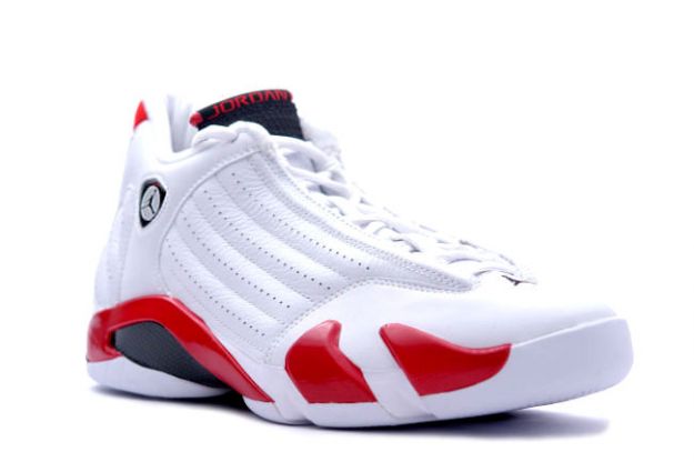 popular air jordan 14 retro white black varsity red shoes - Click Image to Close