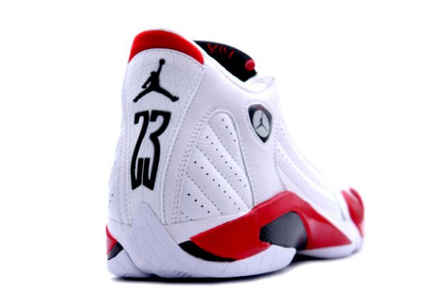 popular air jordan 14 retro white black varsity red shoes - Click Image to Close