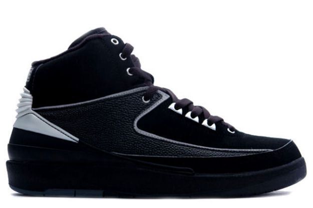 Original Classic Air Jordan 2 Retro Black Chrome Shoes