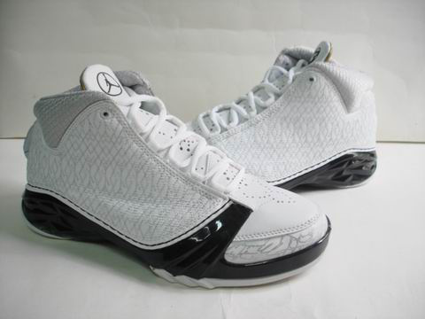 Air Jordan 23 White Grey Black Shoes - Click Image to Close