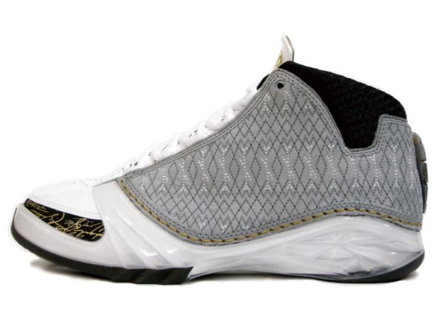 Air Jordan 23 White Stealth Black Metallic Gold Shoes