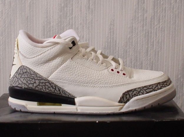 Classic Air Jordan 3 Retro 1994 White Cement Grey Shoes