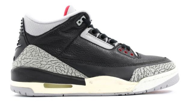 Classic Air Jordan 3 Retro Black Cement Grey Countdown Pack Shoes