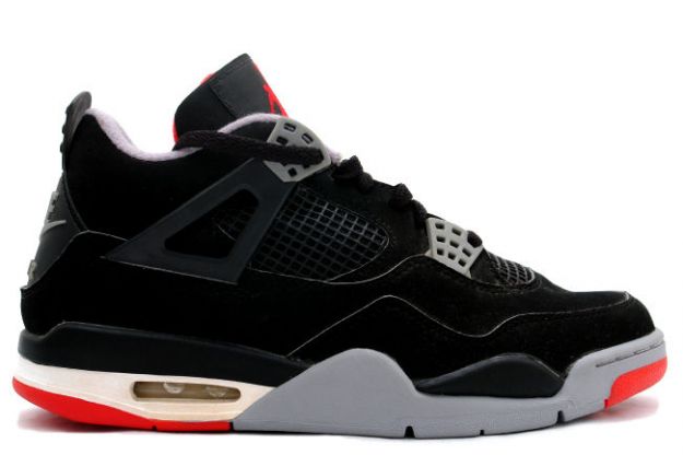 classic air jordan 4 retro 1999 black cement grey shoes