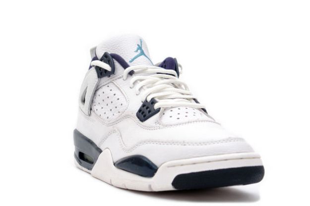 classic air jordan 4 retro 1999 white columbia blue midnight navy shoes