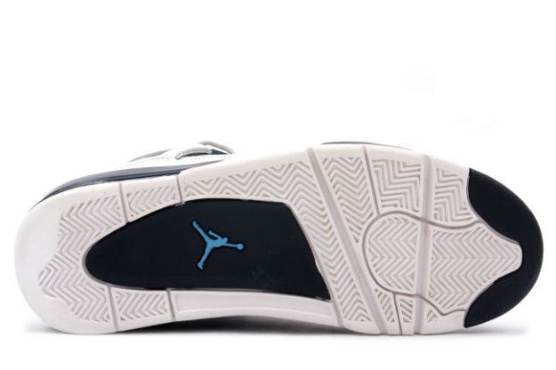 classic air jordan 4 retro 1999 white columbia blue midnight navy shoes - Click Image to Close