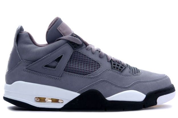 classic air jordan 4 retro cool grey chrome dark charcoal varsity maize shoes - Click Image to Close