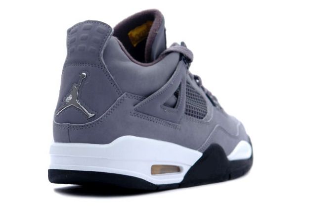 classic air jordan 4 retro cool grey chrome dark charcoal varsity maize shoes - Click Image to Close