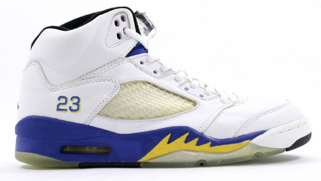 classic original air jordan 5 retro laney white varsity royal varsity maize shoes