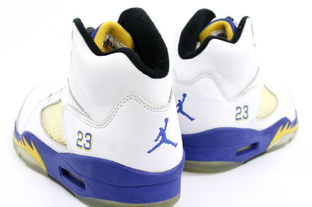 classic original air jordan 5 retro laney white varsity royal varsity maize shoes