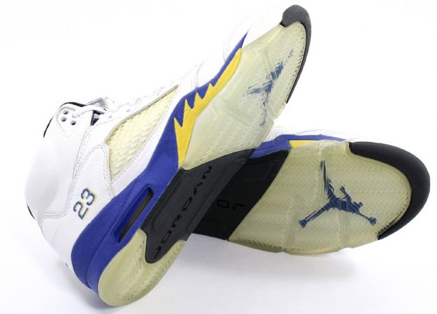 classic original air jordan 5 retro laney white varsity royal varsity maize shoes