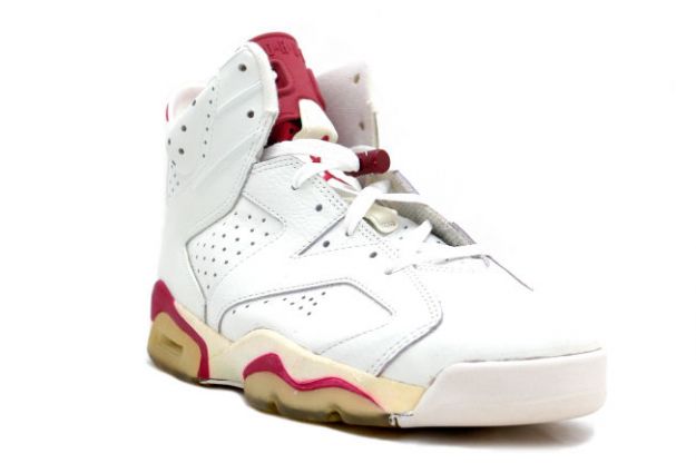 classic air jordan 6 original og off white maroon shoes