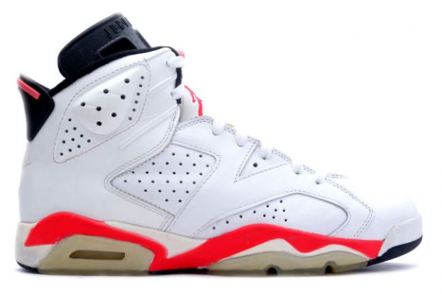 classic air jordan 6 original white infared black shoes - Click Image to Close