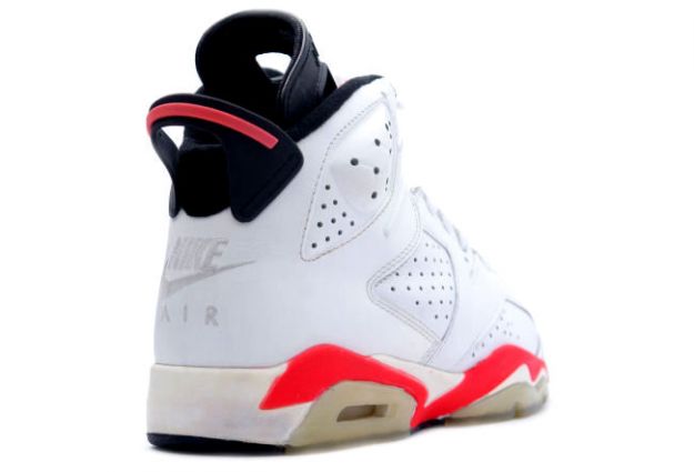 classic air jordan 6 original white infared black shoes - Click Image to Close