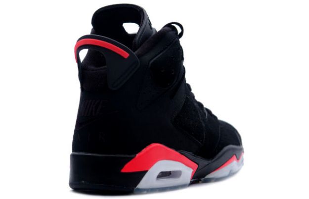 classic air jordan 6 retro black deep infrared shoes