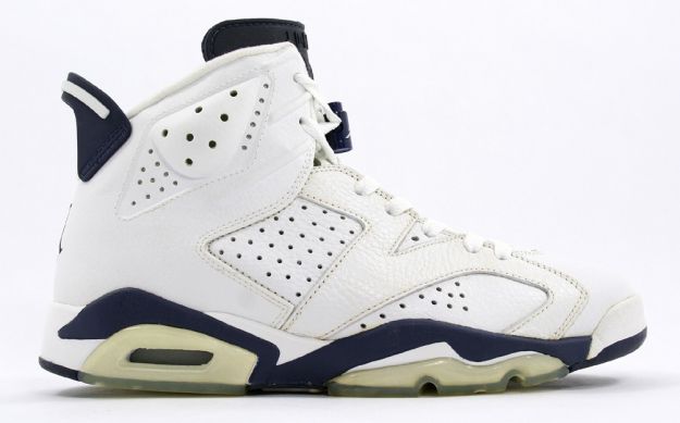 Claasic Authentic Air jordan 6 retro white midnight navy shoes