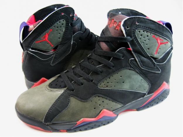 classic and popular air jordan 7 original black dark charcoal true red shoes