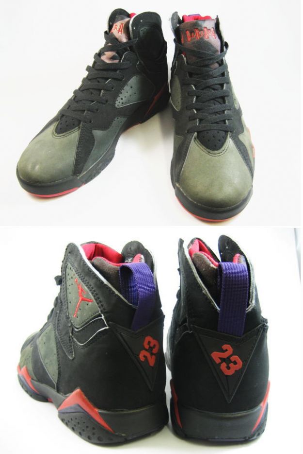 classic and popular air jordan 7 original black dark charcoal true red shoes