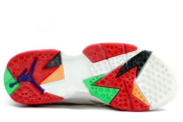 classic and popular air jordan 7 original hare air jordan white light silver true red shoes