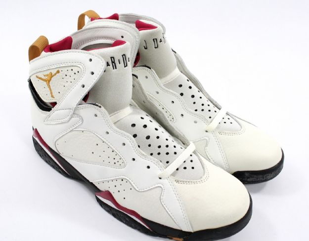 classic and popular air jordan 7 original white black cardinal red shoes