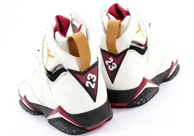 classic and popular air jordan 7 original white black cardinal red shoes - Click Image to Close