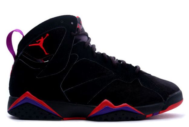 classic and popular air jordan 7 retro black dark charcoal true red shoes