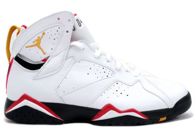 classic and popular air jordan 7 retro cardinals white black cardinal red bronze shoes