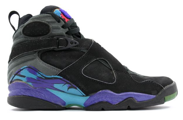 classic air jordan 8 original aquas black bright concord aqua tone shoes - Click Image to Close