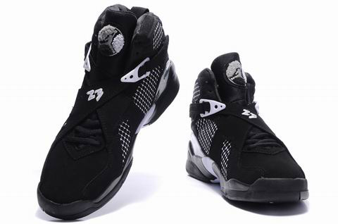 popular air jordan 8 retro black grey shoes - Click Image to Close