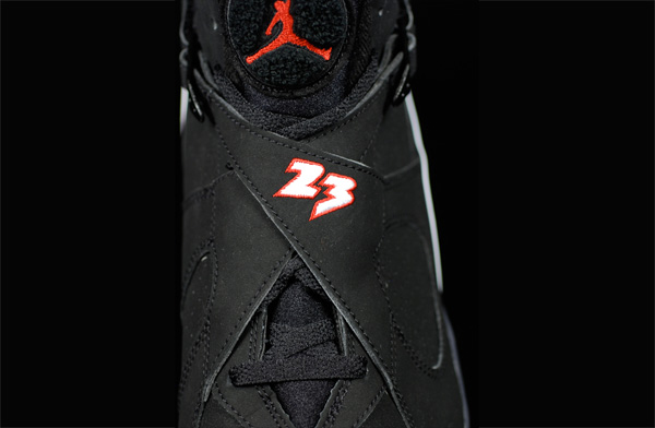 popular air jordan 8 retro playoffs black varsity red white shoes - Click Image to Close