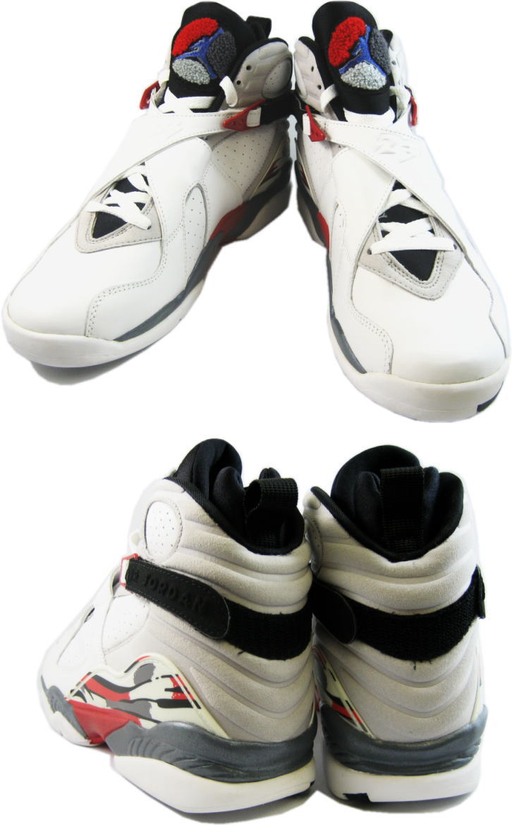 popular air jordan 8 retro white black true red shoes - Click Image to Close