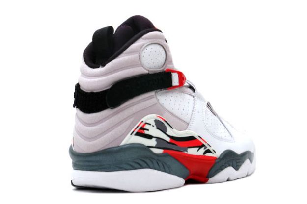 popular air jordan 8 retro white black true red shoes