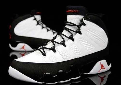 claasic air jordan 9 original og white black true red - Click Image to Close