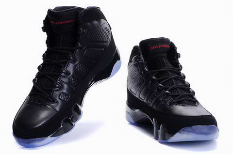 classic air jordan 9 retro all black shoes