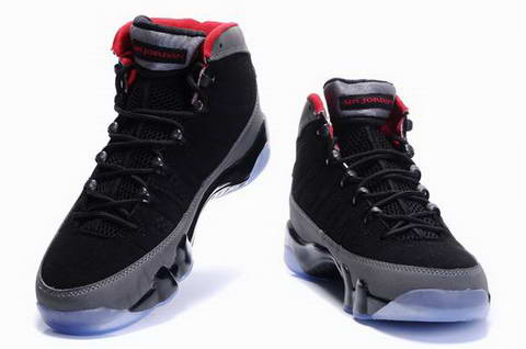 classic air jordan 9 retro black grey shoes